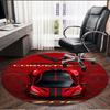 Sports car Print Round Rug, Washable Floor Carpet, For Entryway Dorm Laundry Room Office Study, Home Decor Birthday Christmas Gift
