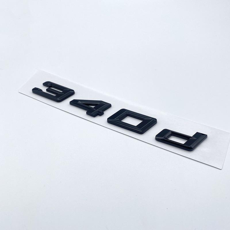 Задние шильдики BMW Новой 3 Серии: Наклейки 350d, 340d, 335d, 330d, 318d.