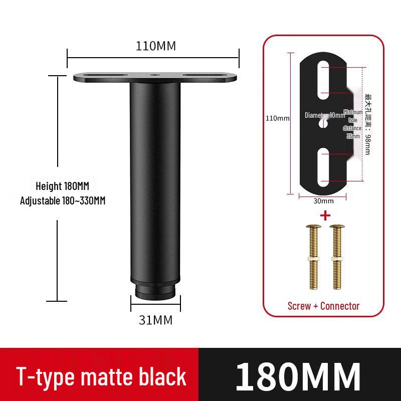 Adjustable Bed Support Frame & Load-Bearing Brackets