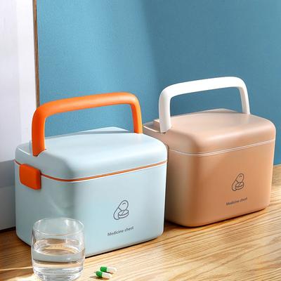 Большая вместительная аптечка для дома, дорожный футляр для таблеток, простая коробка для хранения, портативный контейнер для аптечки первой помощи, семейный набор для оказания экстренной помощи