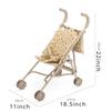 Floral Doll Stroller for Dolls Folding Doll Pram Carriage with Bag Doll Accessories Play Toy House Boys Girls Birthday Gift