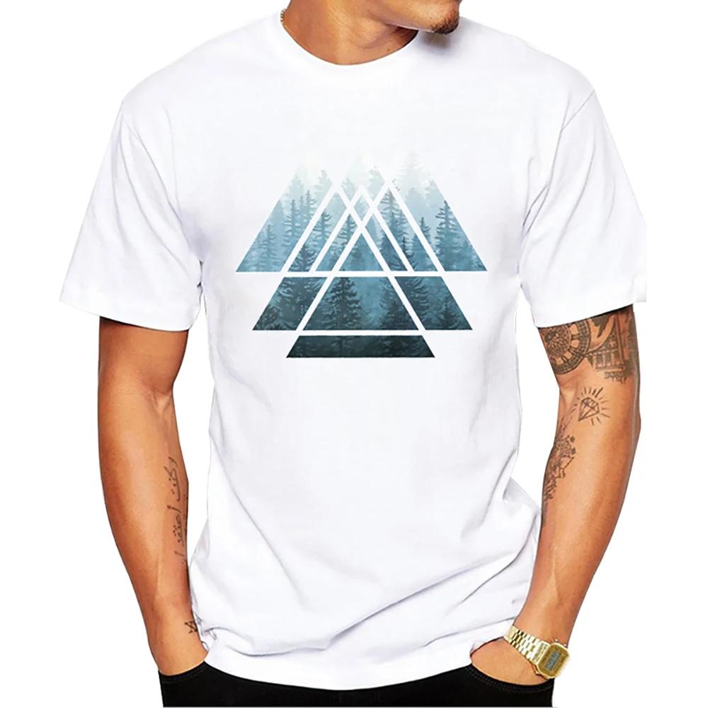 Teehub New Arrival 2019 Fashion Grunge Dripping Turquoise Misty Forest Print Unisex Tshirt Short Sleeve Oneck Tops Hipster Tee