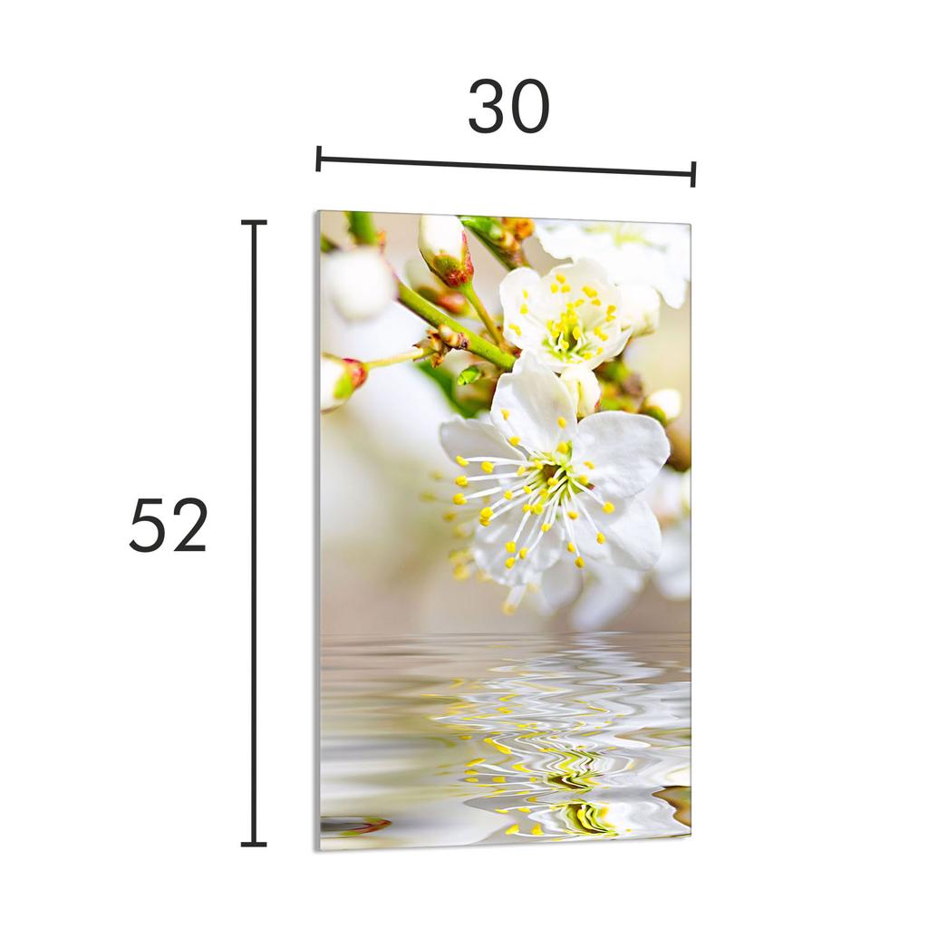 SZKLANA DESKA DO KROJENIA 30x52 Śliwa