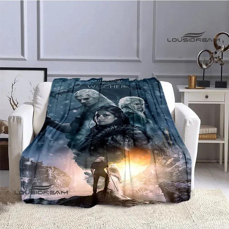 W-Witcher game Printing blanket Flange Warm blanket picnic blanket Home travel blanket bed linings Birthday Gift  picnic blanket