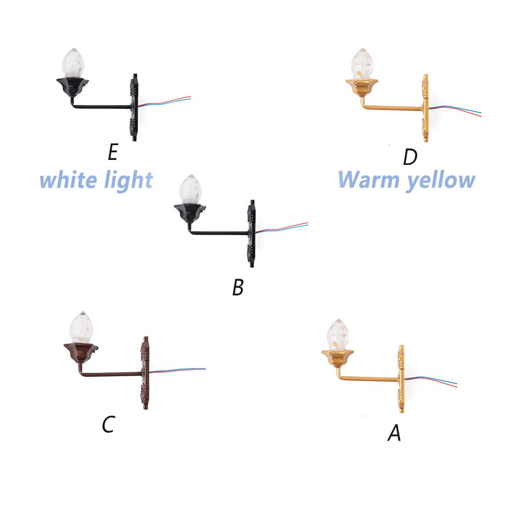 Микро Ландшафтный Настенный Светильник Аксессуары Маленький Сценический Макет Аксессуар Освещение Украшения DIY Строительный Светильник Модель Светильники Декор