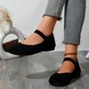 Women's Flat Shoes Spring New Round Head Shallow Mouth Suede Soft Sole Non-slip Low Top Shoes