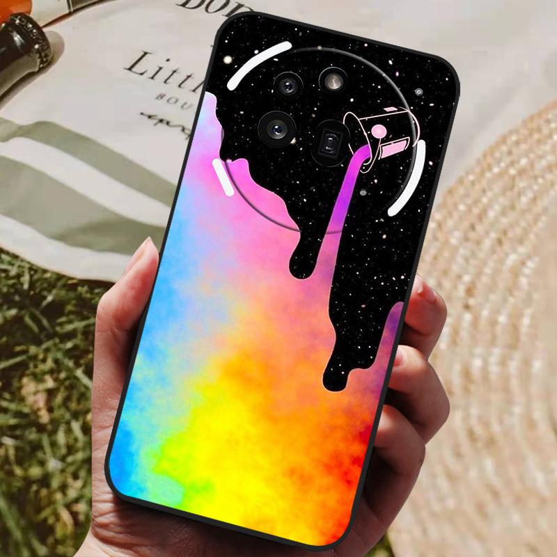 For Nothing Phone 3A Pro Case Phone3A Pro Cool Painted Silicone TPU Soft Cover for Nothing Phone 3A Pro A059P Cases Black Shells