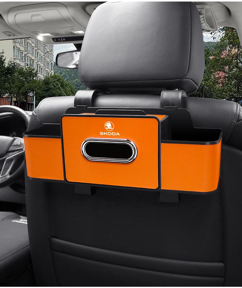 Skoda Rear Seat Storage & Cup Holder for Octavia, Superb, Rapid, Kamiq