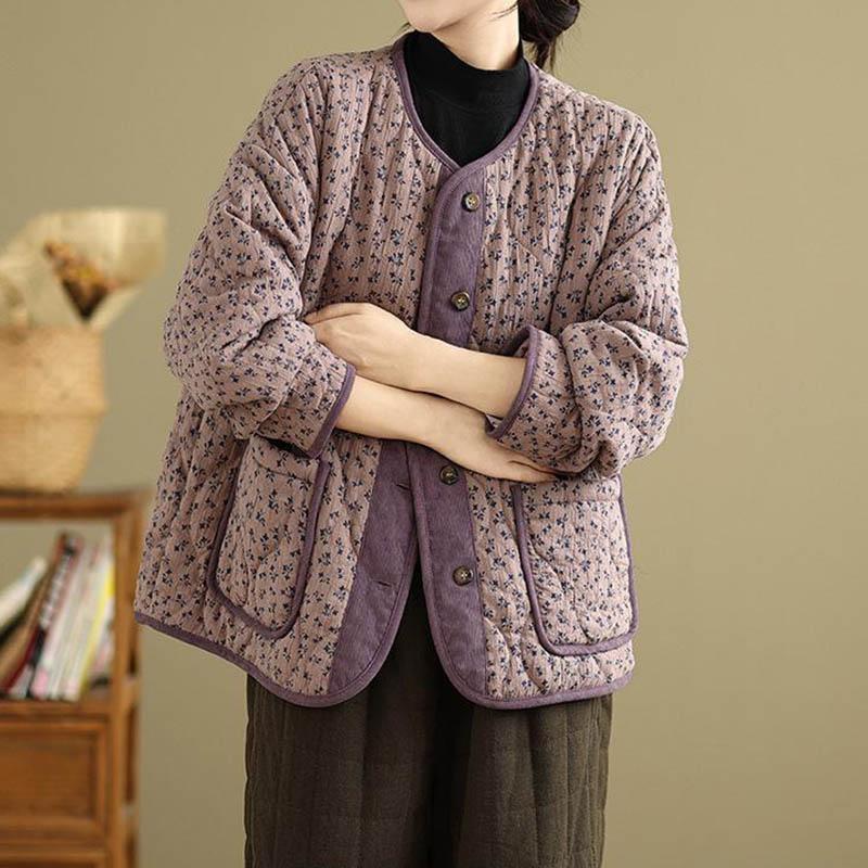 Coat for Women Cotton Winter Thickened Casual Oversize Warm Loose Double Layer Windbreaker Jacket