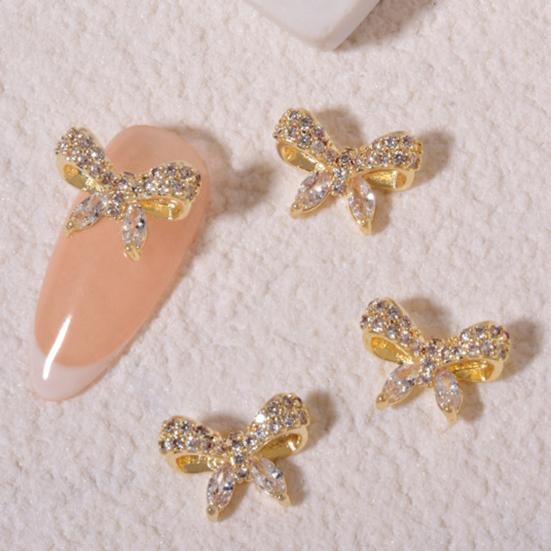 Nail Rhinestones Bow-tie Heart Bear Manicure Alloy 3D Nail Manicure Craft Ornaments