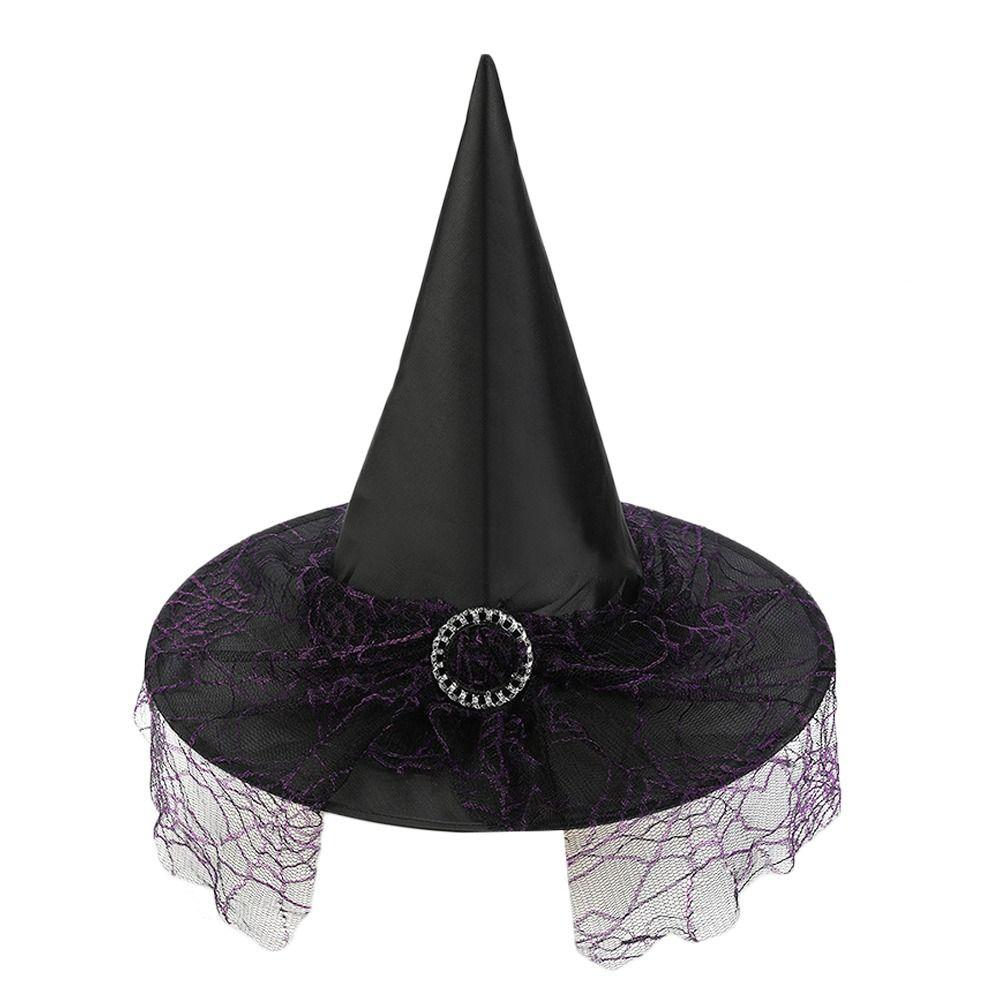 Винтажная шляпа ведьмы, портативный реквизит для косплея, фестивальное украшение, шляпа магической академии