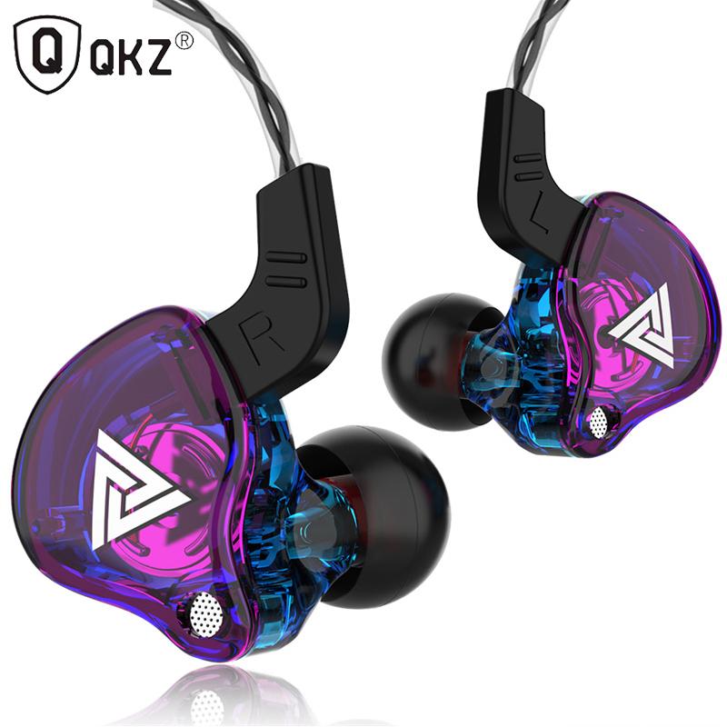 3.5MM Headset Music Earbuds In Ear With Mic Original QKZ AK6 Copper Driver Earphones HiFi Subwoofer Headset Monitor Headphones