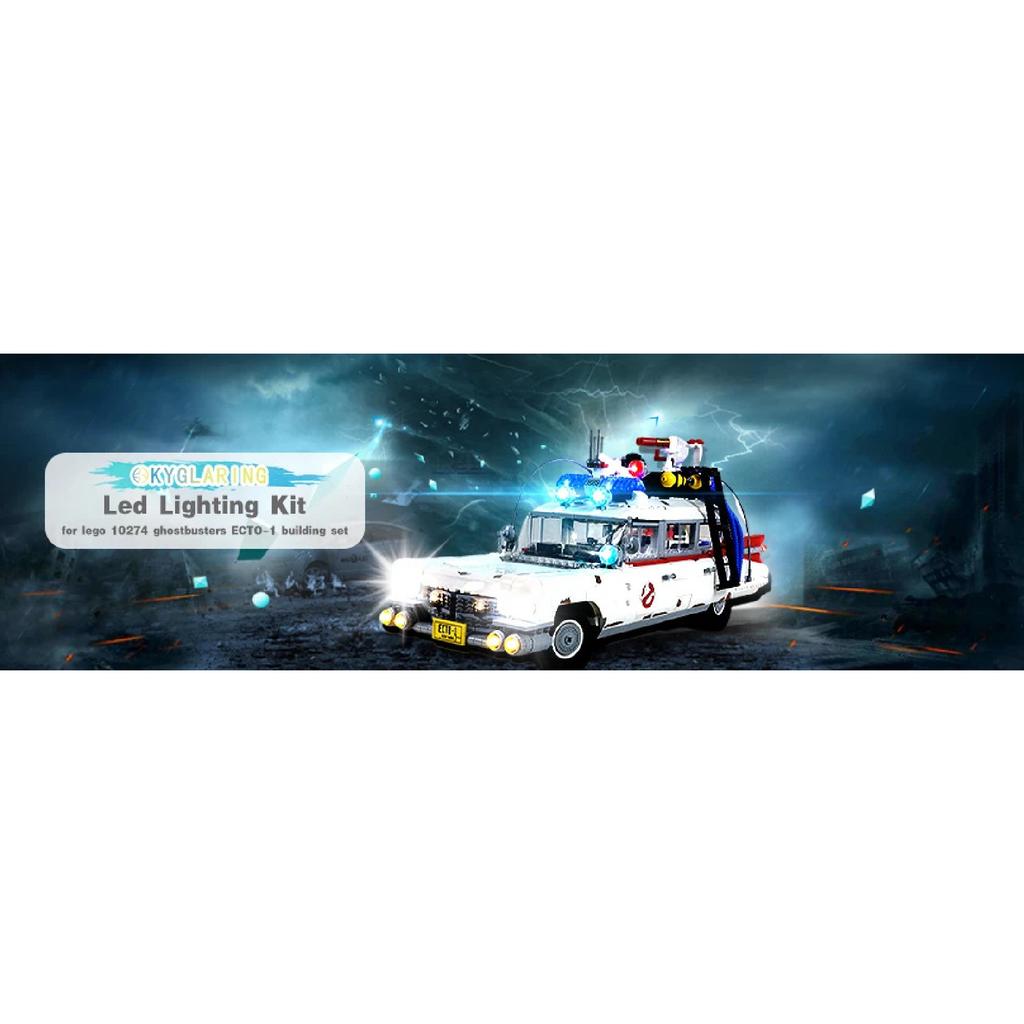 Светодиодный набор для LEGO Ghost Busters ECTO-1 #10274 Строительные блоки Не включает детали модели