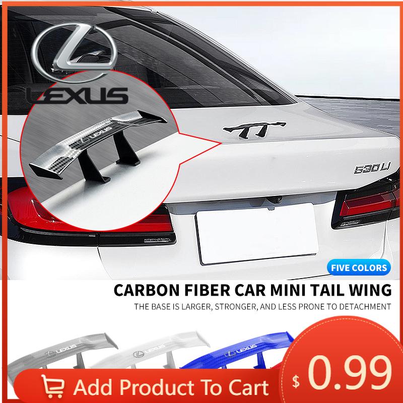 Interior Stickers Carbon Look Car Rear Spoiler Mini Wings Decoration Auto Accessories For Lexus ES300 RX330 RX300 GS300 IS250 IS