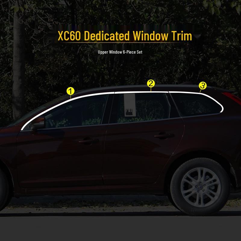 Volvo S60L/XC60/V40 Stainless Steel Window Trim & Decorative Strip