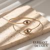 Lucky Evil Eye Upper Arm Bracelets for Women Light Luxury Minimalist Zircon Open Cuff Bracelets Aesthetic Party Jewelry Gifts