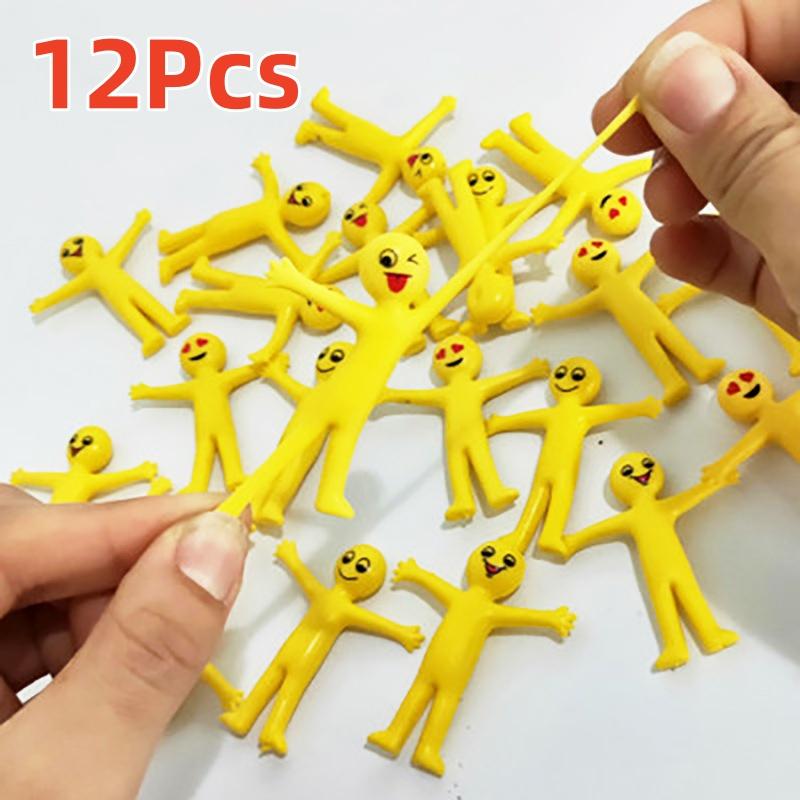 12 шт. Новая уникальная игрушка TPR Мягкая резина Щипок Тянуть Декомпрессия Игрушка-ракета Детский досуг Веселая забавная игрушка Подарки на день рождения