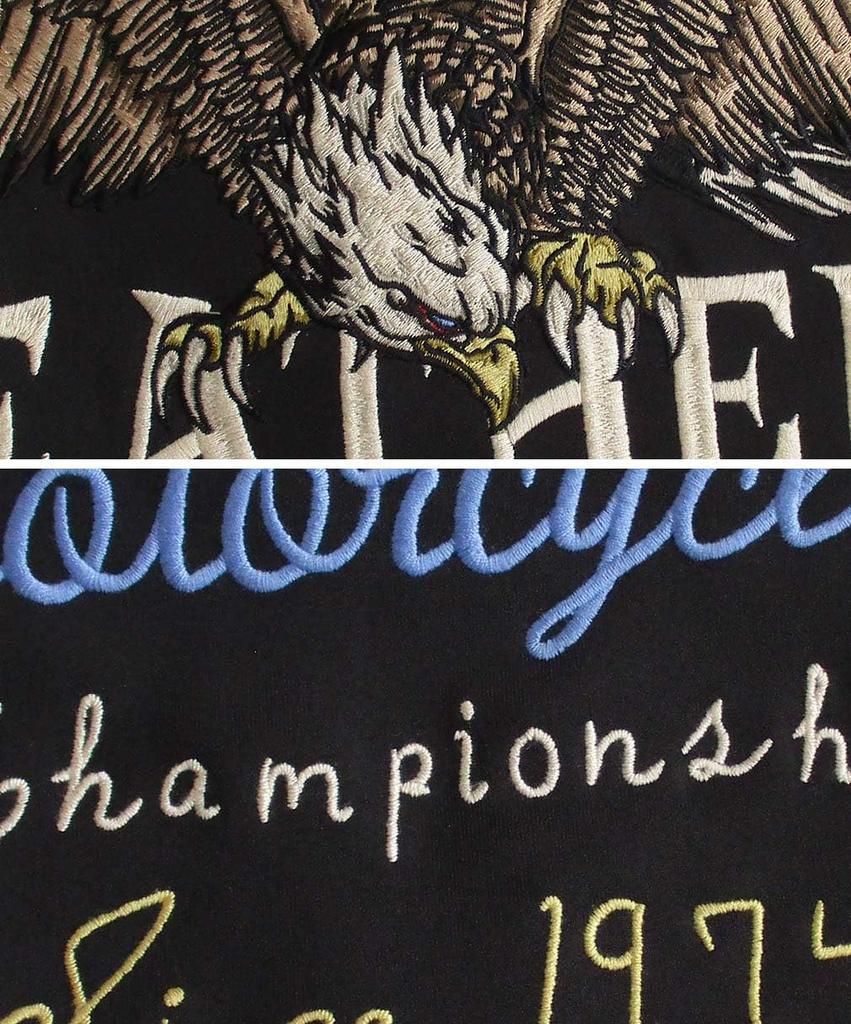 Футболка Ska с вышивкой ЧЕРНАЯ [Banson] Мужская женская NVSZ-2306 (M)