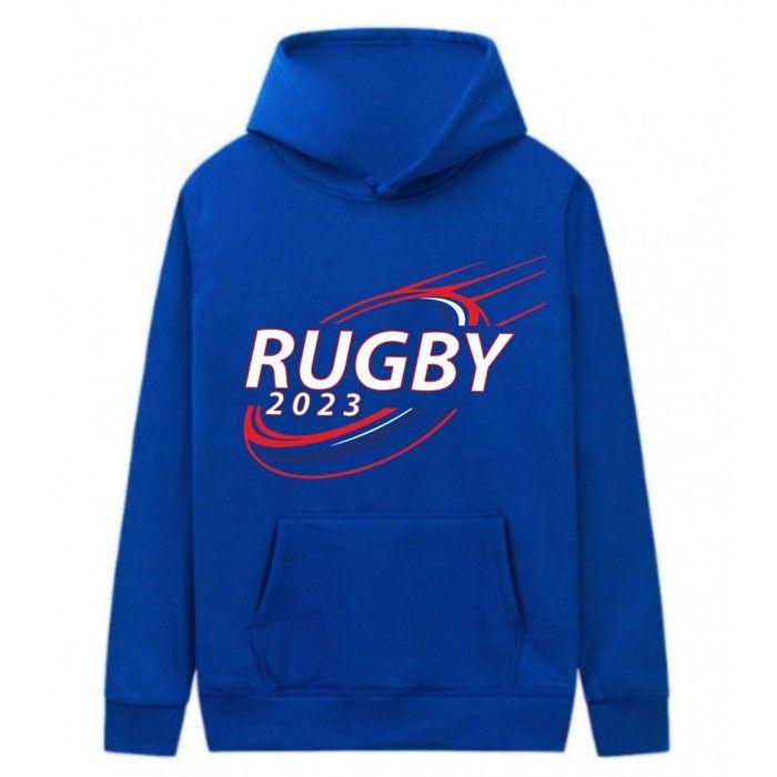 Royal Blue Rugby France Children's Hoodie - - Royal Blue
