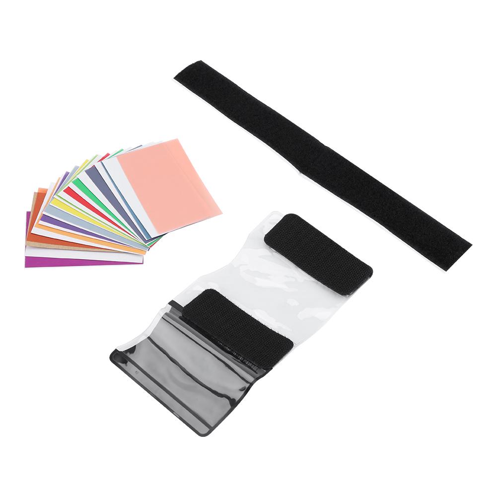 12 шт. цветной стробоскопический флэш-цветной световой гелевый всплывающий фильтр-диффузор