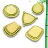 Melamine Hot Pot Vegetable Plate Imitation Bamboo Weaving Vegetable Fruit Tray Barbecue Plate  Home