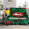 Nrl Rabbit Artwork Design Blanket Suitable for Sofas, Beds, Offices, And Camping - Perfect Gift for Halloween Christmas