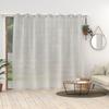 Eyelet Curtain for Bay Window 280x250 Cm BELLA Silver, by Soleil D'ocre