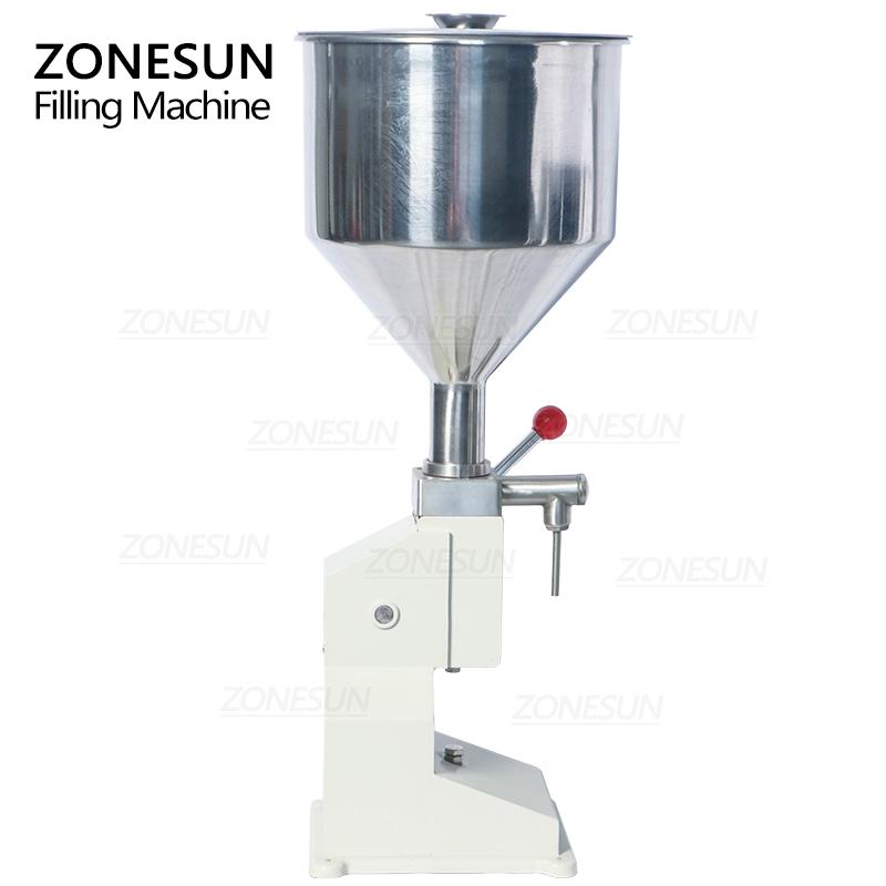 ZONESUN ZS-A03 Ручная машина для розлива кремового лака для ногтей, машина для розлива соусов и джемов