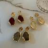 Fashion Earrings Zircon Square Stone Earrings Vintage Small Earrings For Women Jewelry Accessorries