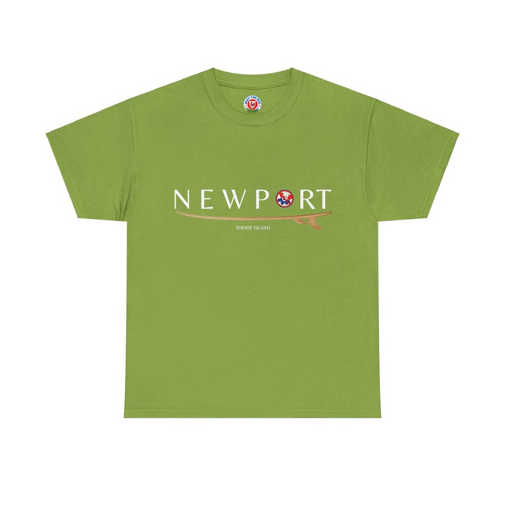 NEWPORT Rhode Island SURFING bozo Unisex Heavy Cotton Tee