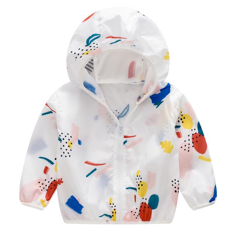 Детские солнцезащитные куртки с капюшоном и сумками для хранения - дышащая верхняя одежда для мальчиков и девочек