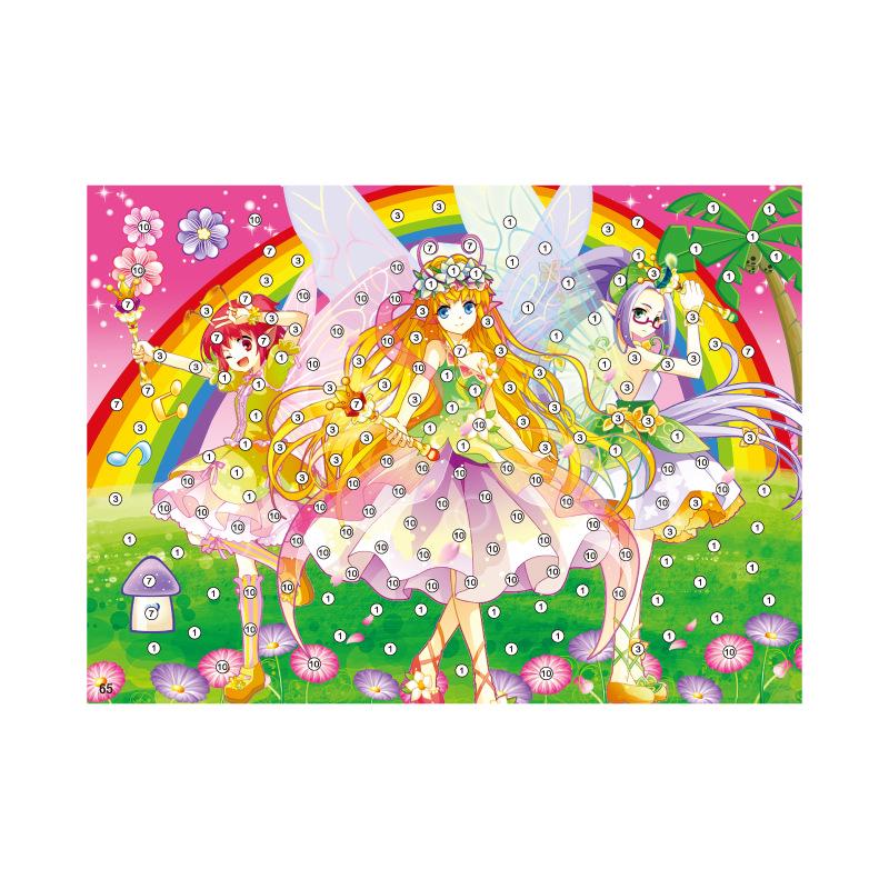 Детский набор для алмазной мозаики с мультяшными персонажами и наклейками из ЭВА