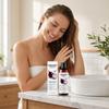 Шампунь Gleamxi с красным луком: Очищает кожу головы, Укрощает пушистость, Разглаживает и Придает блеск.