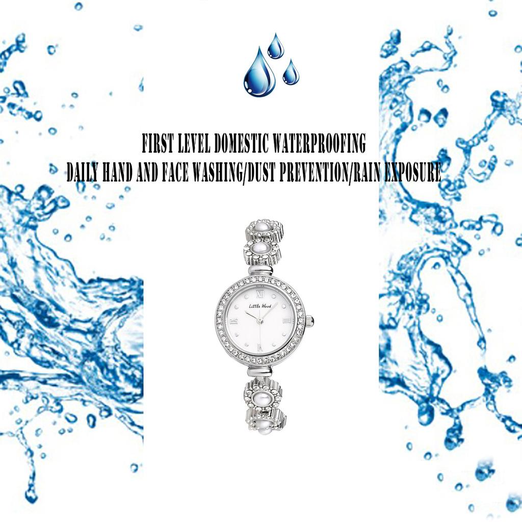 UTHAI V8 Women's Watches Luxury Antique Pearl Bracelet Watch Shell Diamond Dial Waterproof Ladies Fashion Quartz Clock Watch