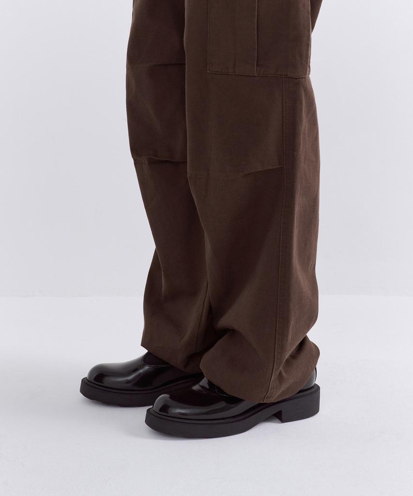 MUSINSA STANDARD WOMAN Women'S Fleece-Lined Wide Cargo Pants [Baroque Brown]
