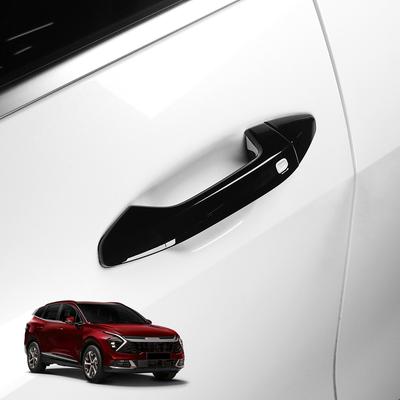 Для Kia Sportage NQ5 -2026 Стиль кнопок Стиль сенсорный Накладка на ручку двери снаружи Углеродное волокно Ярко-черная отделка