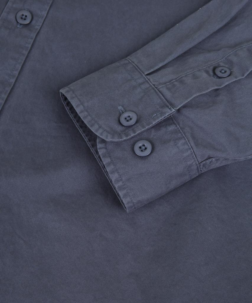 ORIGINALDAY Vintage Oversized Pigment Washed Shirt Blue