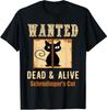 НОВАЯ ОГРАНИЧЕННАЯ Серия Wanted Dead And Alive Кошка Шрёдингера Научная Футболка