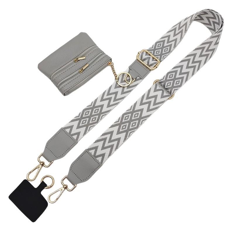 Unisex Mobile Phone Strap One Shoulder Crossbody Adjustable Removable Wrist Strap with Small Bag Lanyard Strap Bag Accessories