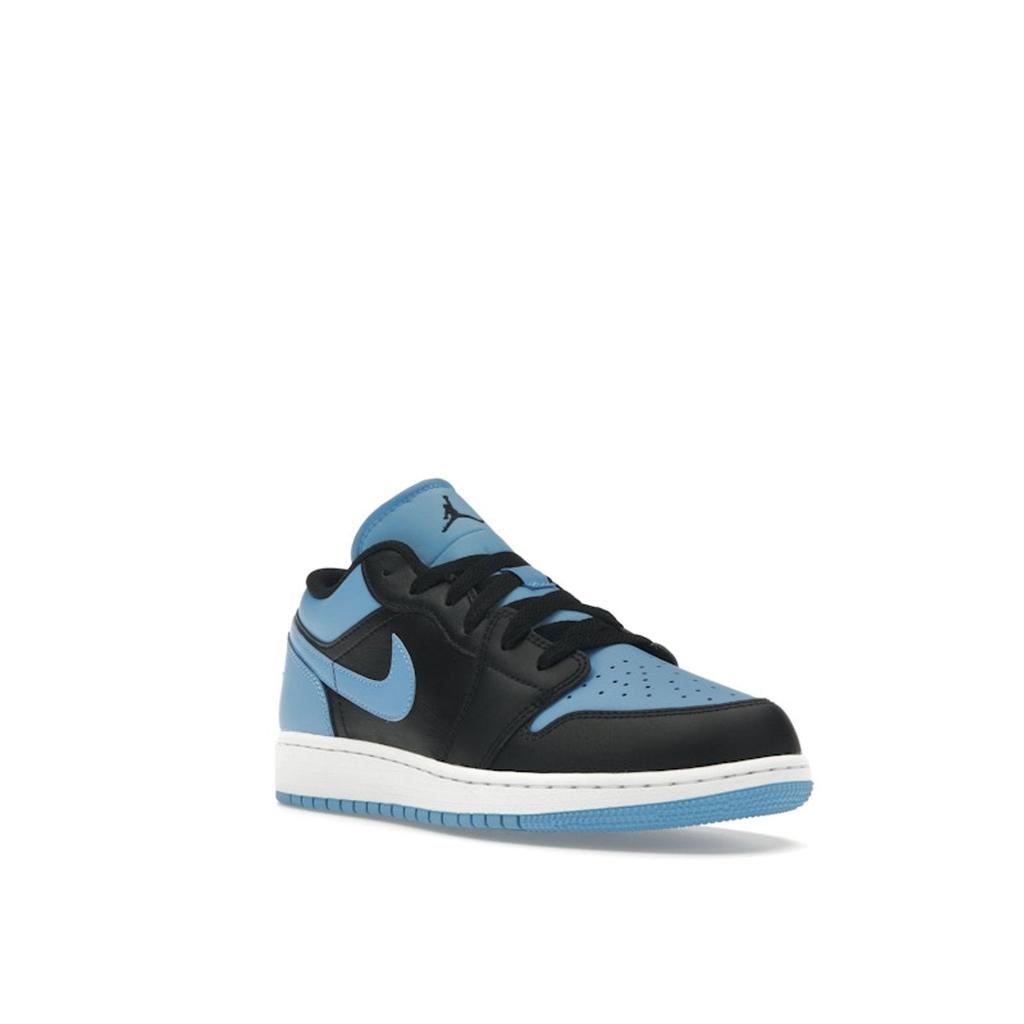 Кроссовки Air Jordan 1 Low GS University Blue Kids Черный Белый 553560-041