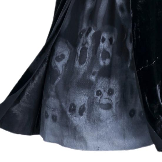 Хэллоуин Костюм Костюм Королевы Ведьмы Платье Шаль Набор Страшный Бог Смерти Женский Наряд Череп