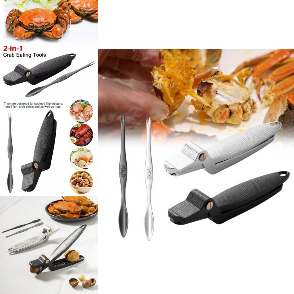Инновационный набор многофункциональных щипцов для крабов из цинкового сплава, современные минималистичные инструменты для поедания крабов