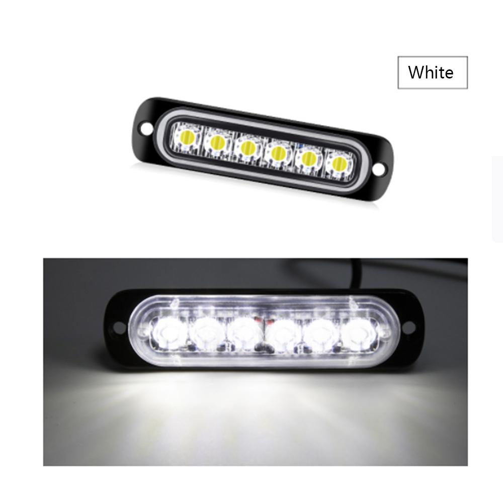 6LED Car LED Car Light DC 12 24V Car Truck Safety Urgent Bright Light Lamp Working Fog Light Car Accessories 12V 24V Flash Lamp