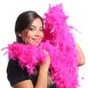 DIY 40G 60g 90G Pink Turkey Feather Boas 2Yards Plumas Trim Boa Crafts Sewing Clothes Party Dress Scarf/Shwal Chandelle-Feather-Boa