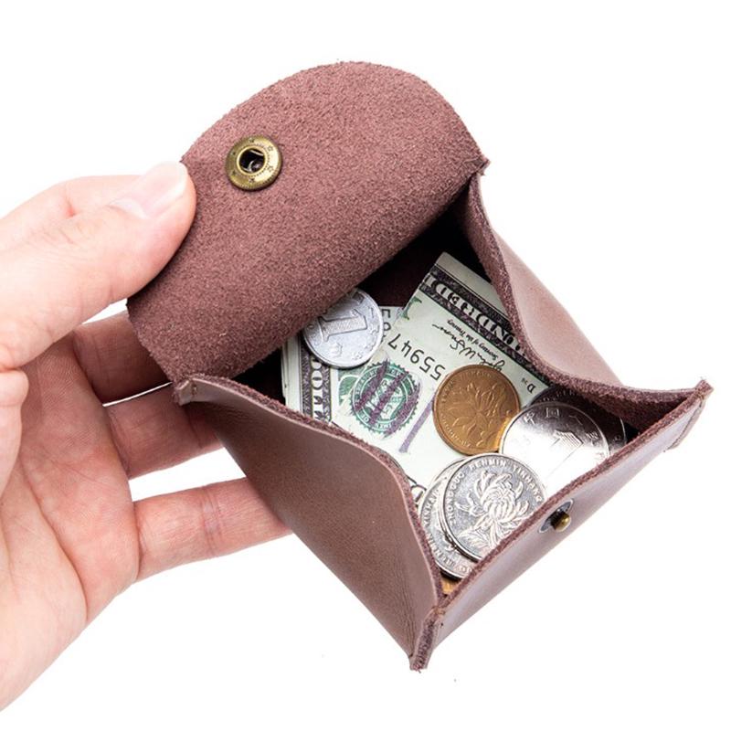 2020 Кожаный кошелек для монет Коровья кожа Мини-кошелек Карман для хранения Сумка