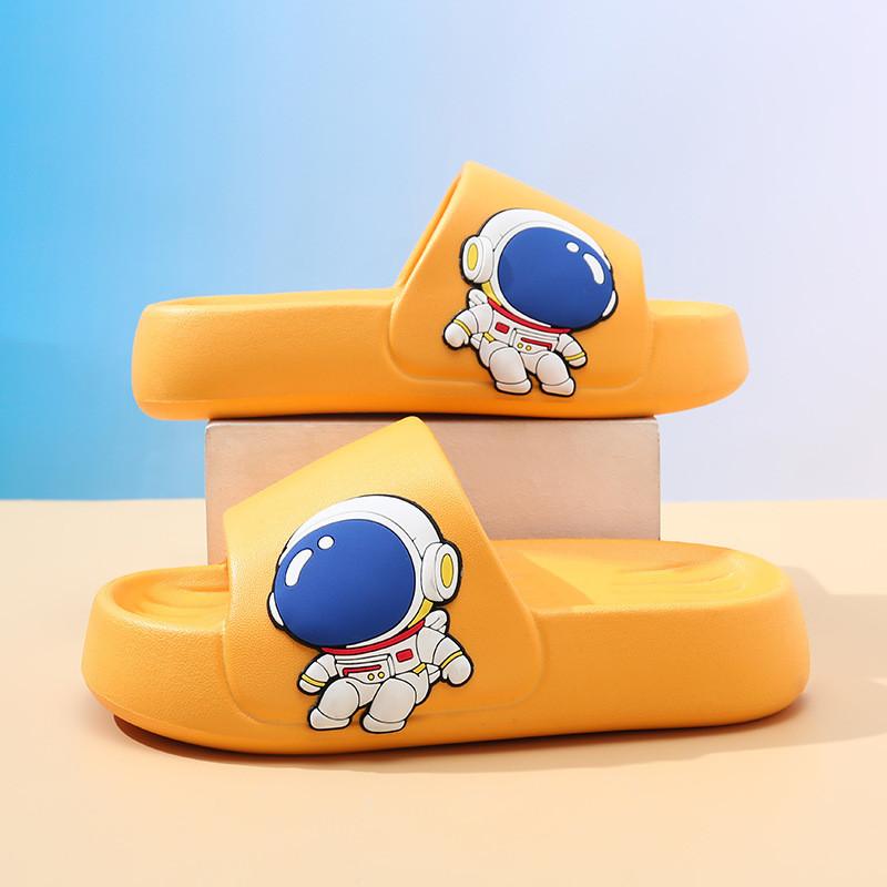 Удобные детские тапочки из ЭВА с мультяшным дизайном для мальчиков и девочек для летней носки