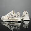 Breathable Mesh Shoes for Men Trendy and Versatile White Shoes Thick Soled Sports and Casual Sneakers Trendy Shoes