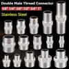 201 Stainless Stainless Steel Hex Nipple Thickened Hex Nipple Union  Water Oil Air