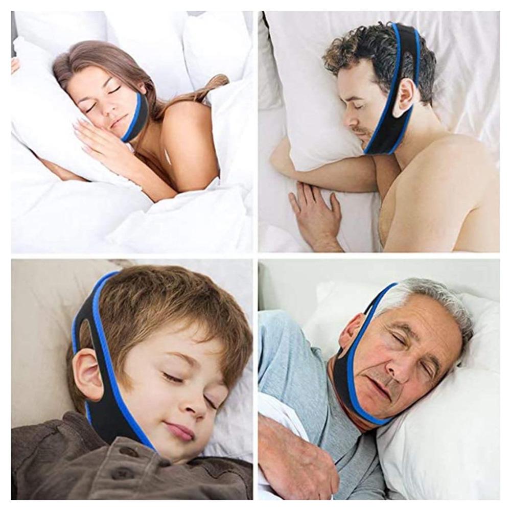 Anti Snoring Chin Strap Stop Snore Device Adjustable Breathable Chin Rest Anti-noise Men Women LowerJaw Protection Belt Dropship