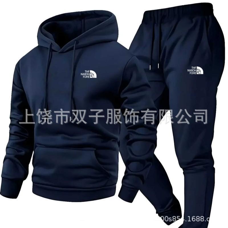 2026 Unisex Hooded Sweatshirt Set Casual Sportswear Teens Youth Lightweight Long Sleeve Tracksuit